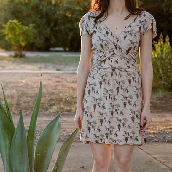 Anthropologie Leifnotes Up & Away Hot Air Balloon Dress Small - Picture 2 of 7